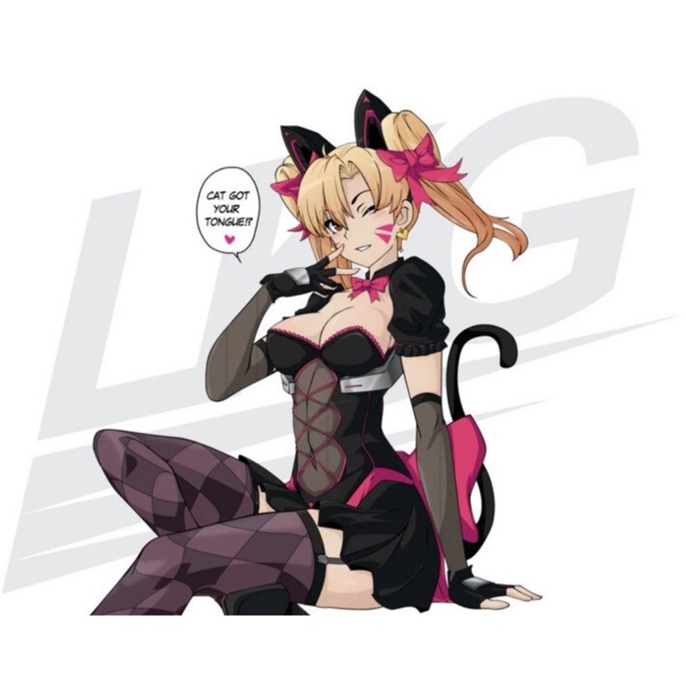 Lowkey Geeks KURONEKO D.VA Die Cut